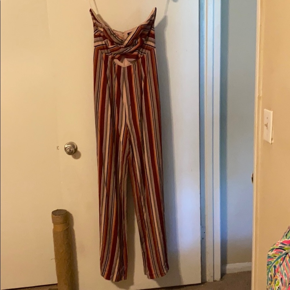 Striped jumpsuit